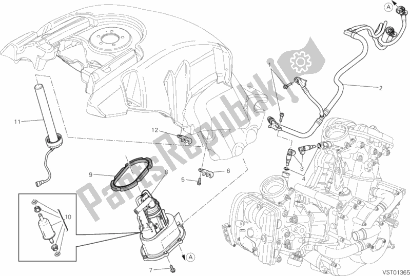 Tutte le parti per il Pompa Di Benzina del Ducati Diavel Carbon FL USA 1200 2015